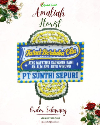 Papan Bunga Duka di Giriwoyo